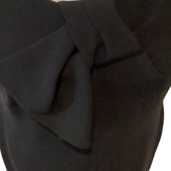 NWT Talbots Black Sheath Dress Tie Front Detail Size 10 - Picture 2 of 10